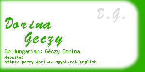 dorina geczy business card